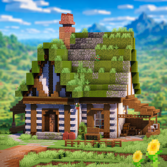 Mossy Cottage - Minecraft House