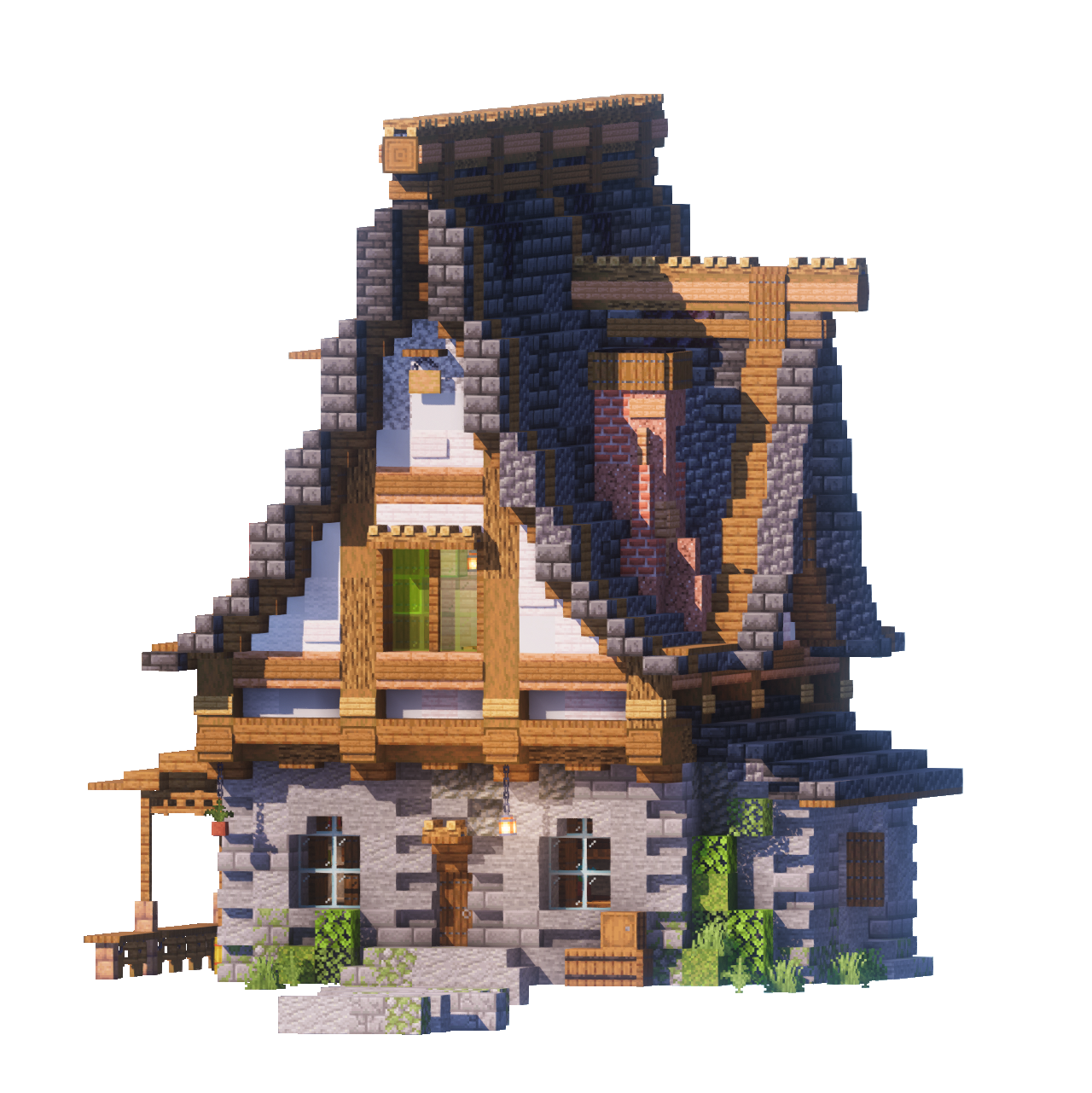 Old Slate Cottage - Minecraft House