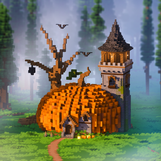 Pumpkin House - Minecraft Halloween Build