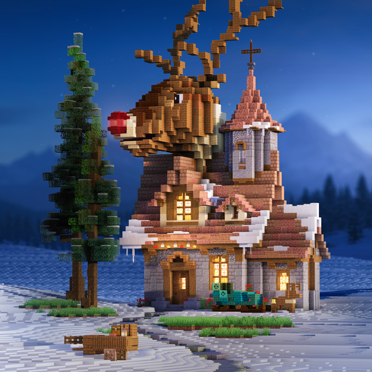 Reindeer House - Festive Minecraft Build