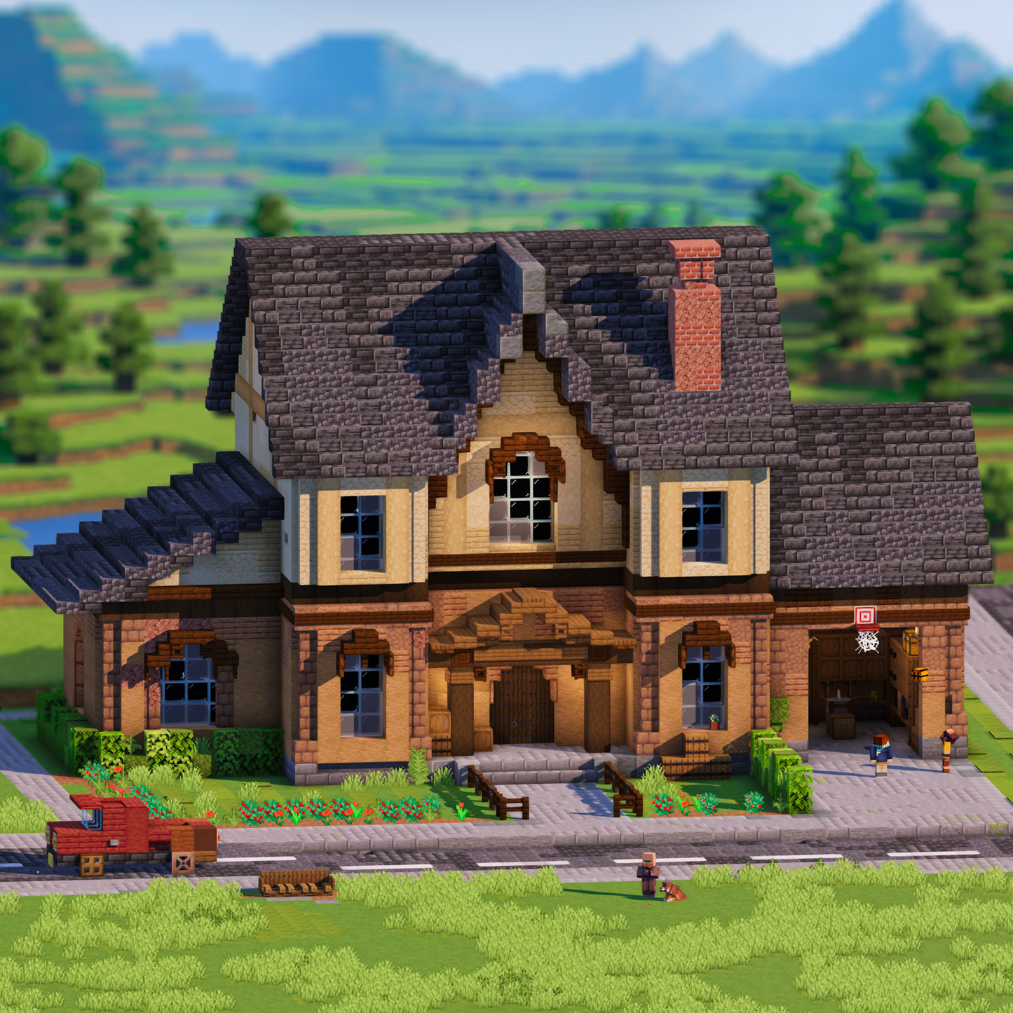 Snowfall Manor - Minecraft House