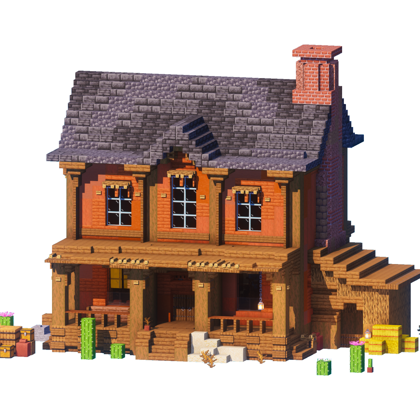 Sundown Ranch - Minecraft Western House