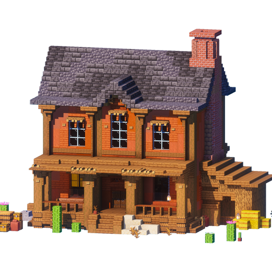Sundown Ranch - Minecraft Western House