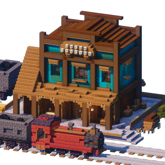 Western Train Station - Minecraft Build