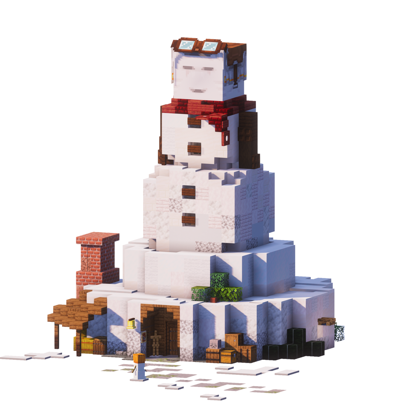 Happy Snowman - Minecraft House