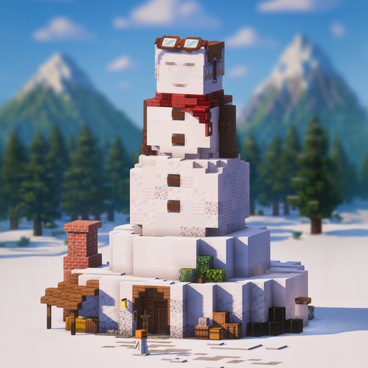Happy Snowman - Minecraft House