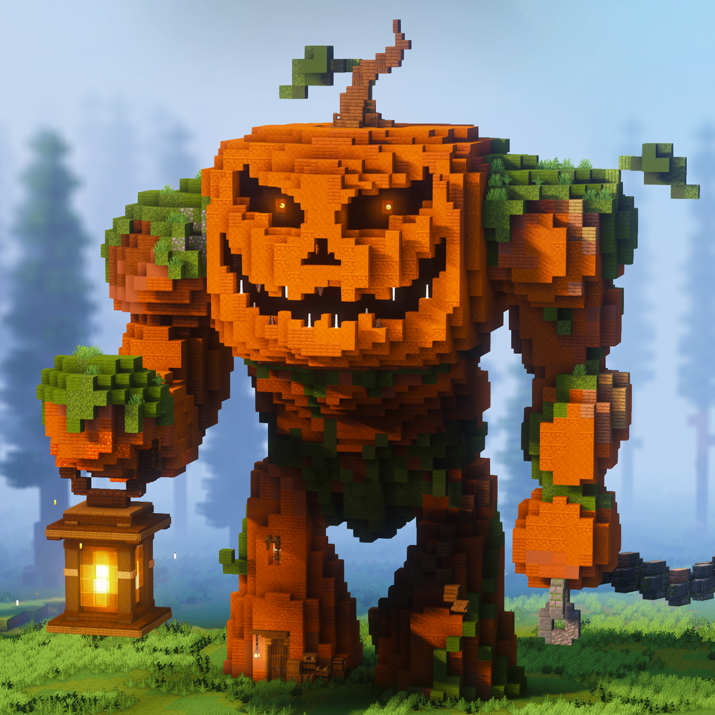 Huge Jackedman - Minecraft Halloween Build