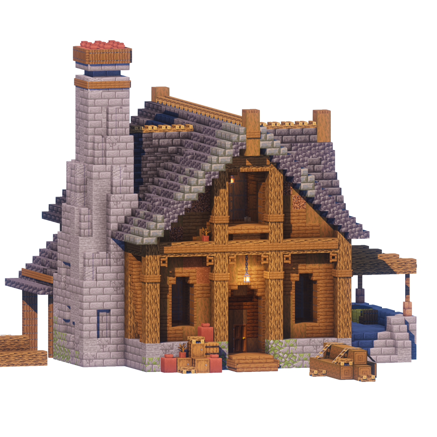 Lumberjack Cabin - Minecraft House