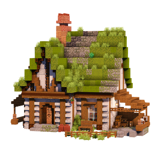 Mossy Cottage - Minecraft House