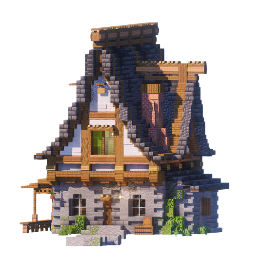 Old Slate Cottage - Minecraft House