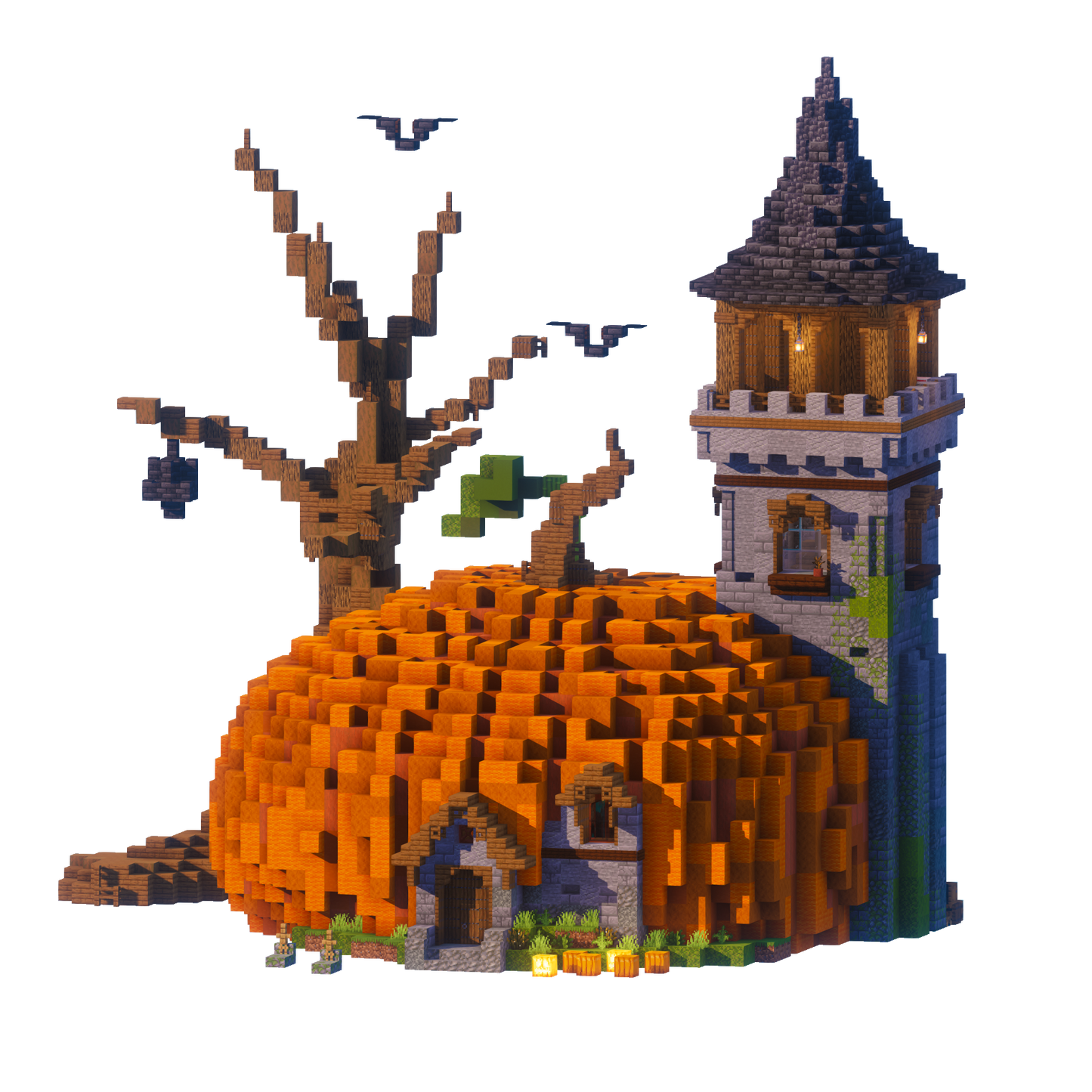 Pumpkin House - Minecraft Halloween Build