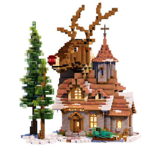 Reindeer House - Festive Minecraft Build