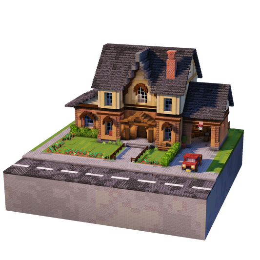 Snowfall Manor - Minecraft House