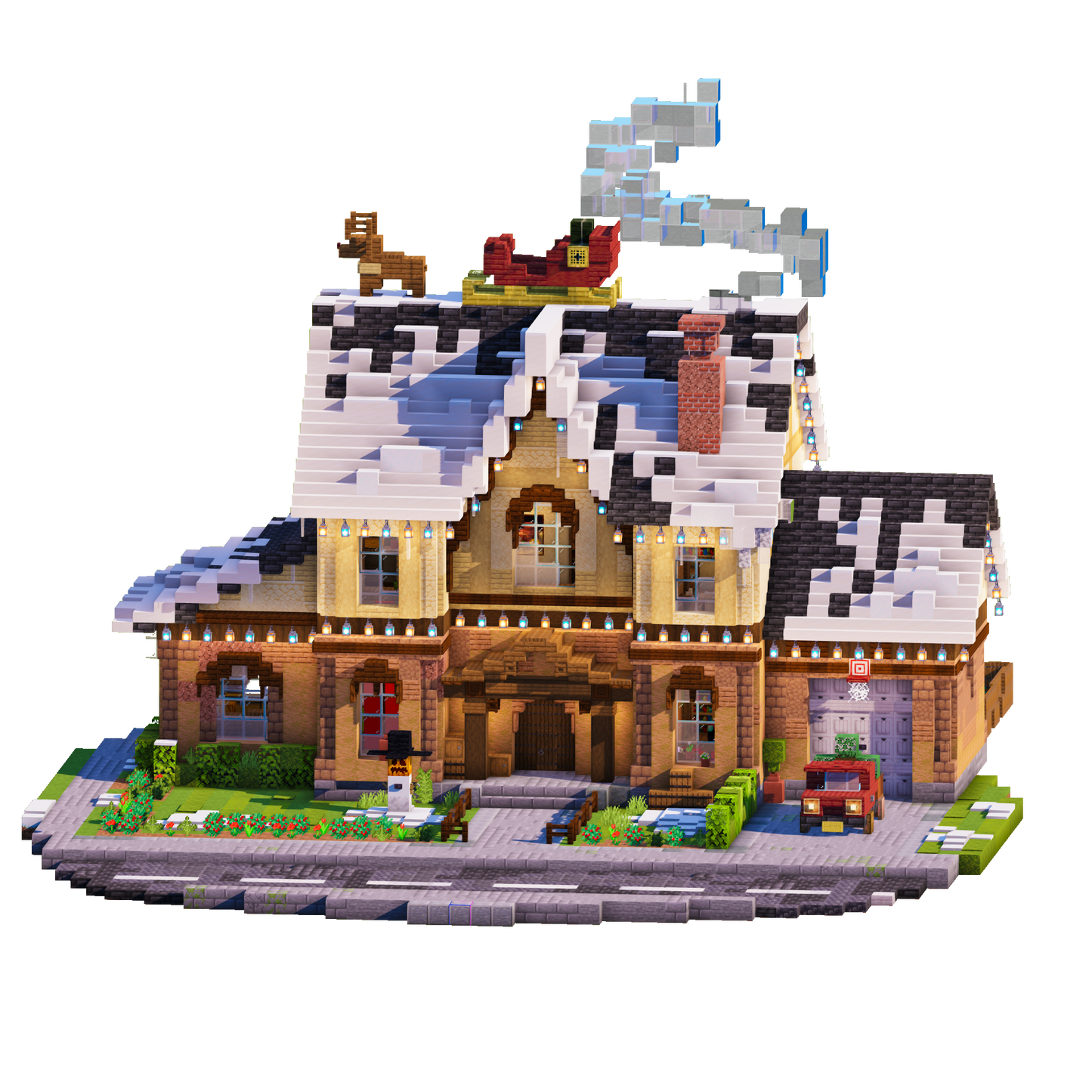 Snowfall Manor - Minecraft House