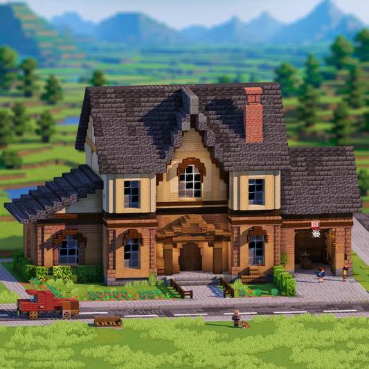 Snowfall Manor - Minecraft House